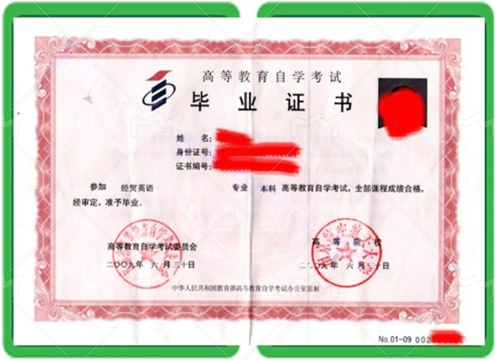 沙坡头办高等教育自学考试毕业证